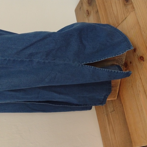 Talbots Petites Vintage Lightweight Denim Long Sleeve Shirt Dress Size 12p - Picture 11 of 13